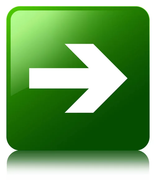 Next arrow icon green square button — Stock Photo, Image