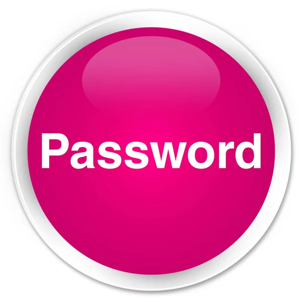 Passwort Premium rosa runder Knopf — Stockfoto