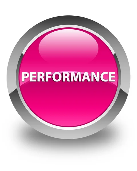 Leistung glänzend rosa runder Knopf — Stockfoto