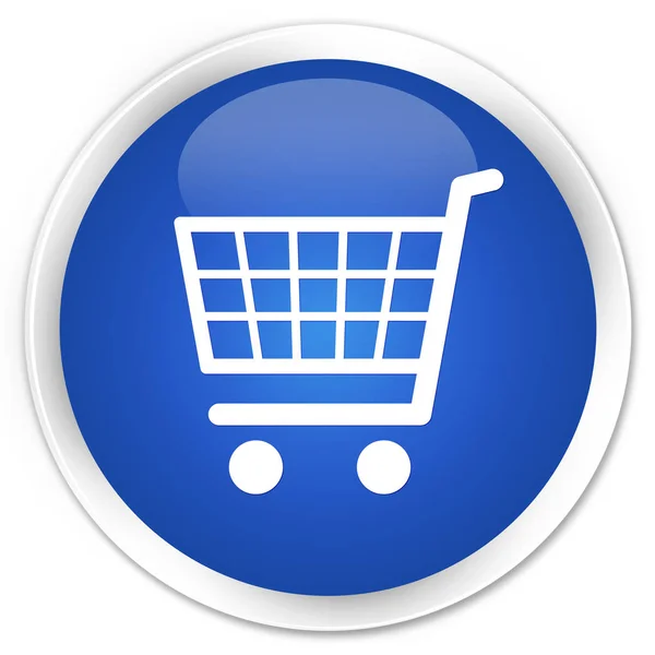 Ecommerce icon premium blue round button — Stock Photo, Image