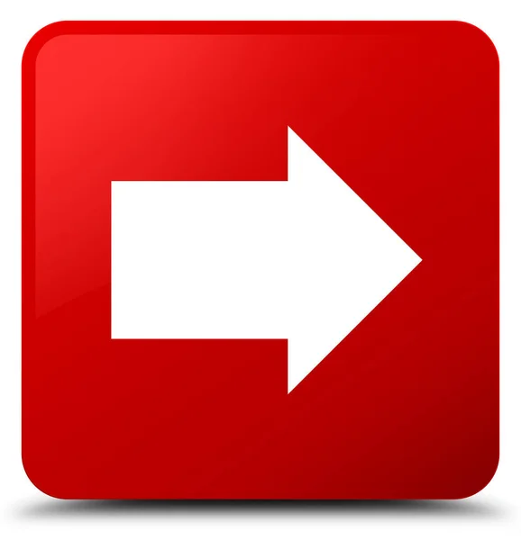 Next arrow icon red square button — Stock Photo, Image