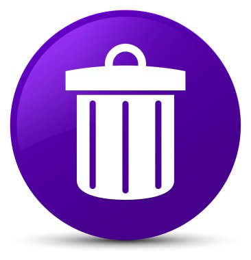 Geri dönüşüm kutusu simgesi düğmesini mor