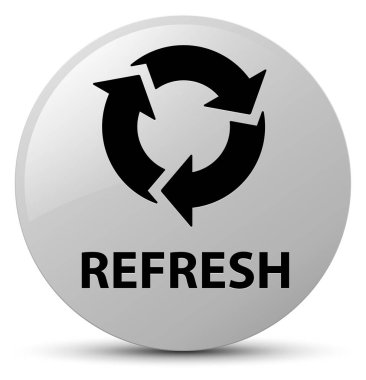 Yenile beyaz yuvarlak düğmesi