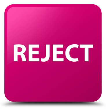 Pembe kare düğme reddetmek