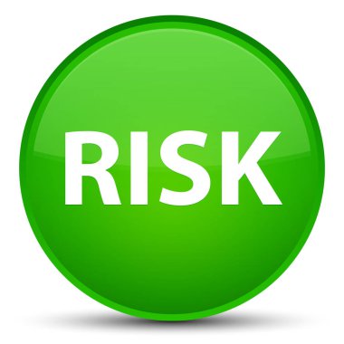 Risk özel yeşil yuvarlak düğmesi