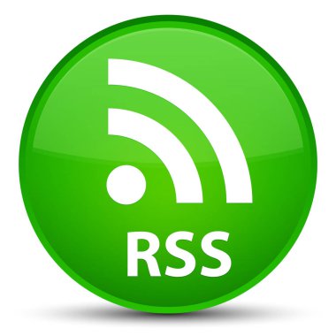RSS özel yeşil yuvarlak düğmesi