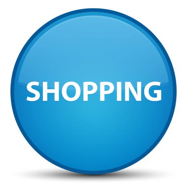 Özel mavi düğme mavi alışveriş