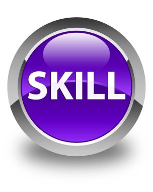 Beceri parlak mor düğmesi