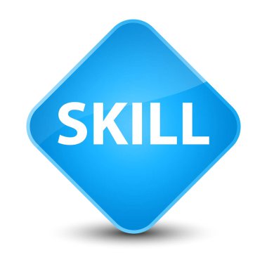 Beceri zarif camgöbeği mavi elmas düğmesi