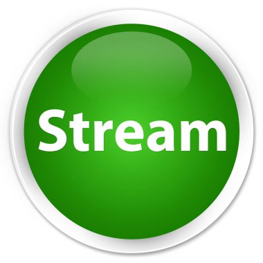 Akış premium yeşil yuvarlak düğmesi