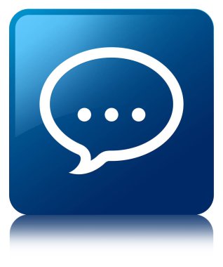 Konuşma simgesini mavi kare düğme