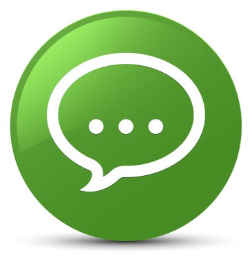 Konuşma simgesini yumuşak yeşil yuvarlak düğmesi