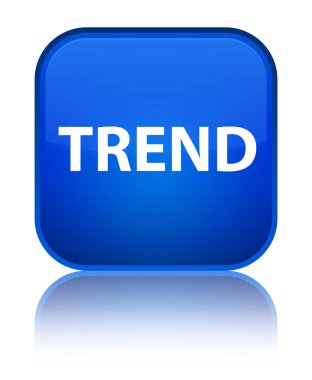 Eğilim özel mavi kare düğme