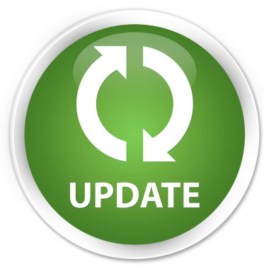 Güncelleştirme premium yumuşak yeşil yuvarlak düğmesi