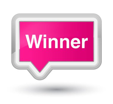 Kazanan Başbakan pembe banner buton