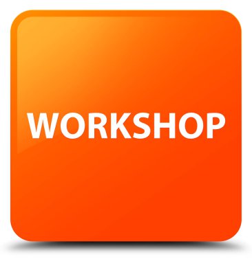 Atölye turuncu kare düğme