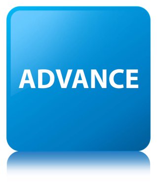 Peşin camgöbeği mavi kare düğme