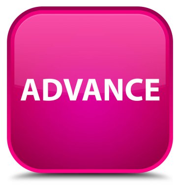 Önceden özel pembe kare düğme