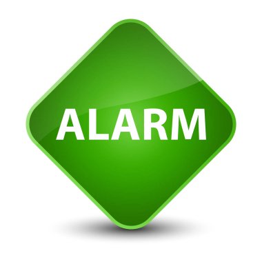Alarm zarif yeşil elmas düğmesi