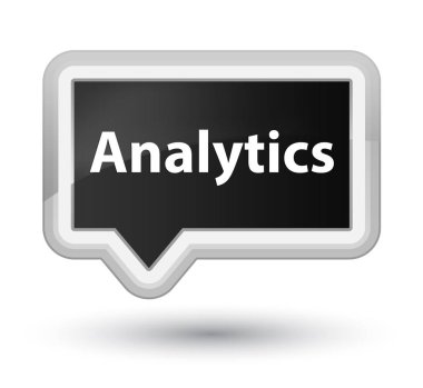 Analytics siyah banner buton asal