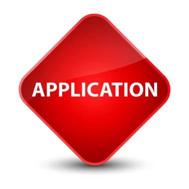 Uygulama zarif kırmızı elmas düğmesi