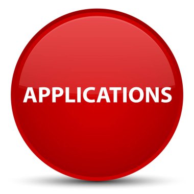 Uygulamaları özel kırmızı yuvarlak düğmesi