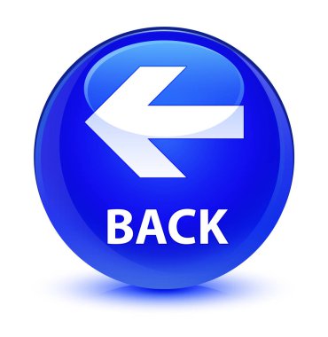 Geri camsı mavi yuvarlak düğmesi