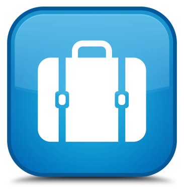 Çanta kutsal kişilerin resmi özel camgöbeği mavi kare düğme