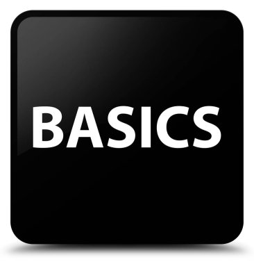 Temelleri siyah kare düğme