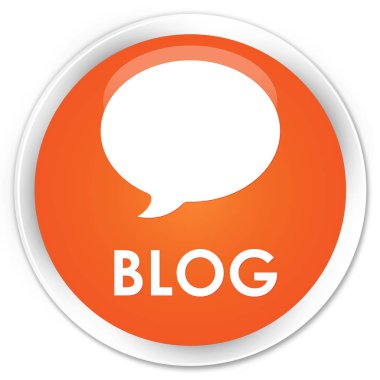 Blog (görüşme simgesi) sigorta primi turuncu yuvarlak düğmesi