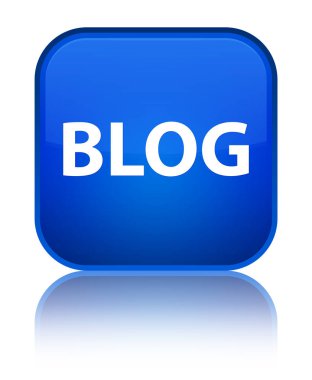 Blog özel mavi kare düğme