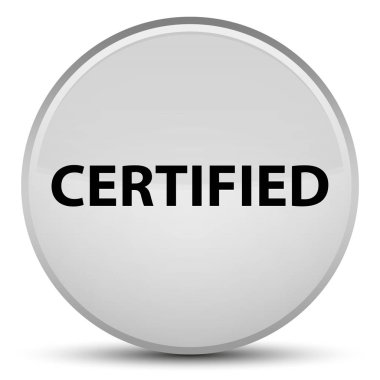 Sertifikalı özel beyaz yuvarlak düğmesi