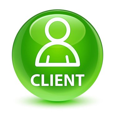 İstemci (üye simgesi) cam gibi yeşil yuvarlak düğmesi