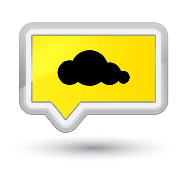 Bulut kutsal kişilerin resmi ana sarı banner düğme