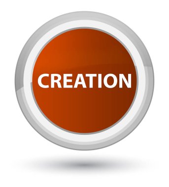 Oluşturma ilk kahverengi yuvarlak düğmesi