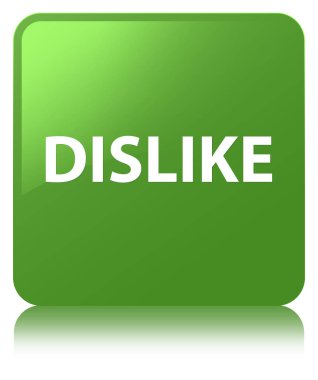 Sevmediğim yumuşak yeşil kare düğme