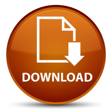 (Belge simgesi) özel kahverengi yuvarlak düğmesini indir