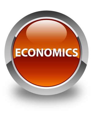 Ekonomi parlak kahverengi yuvarlak düğme