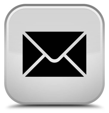 E-posta kutsal kişilerin resmi özel beyaz kare düğme