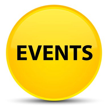 Olaylar özel sarı yuvarlak düğmesi