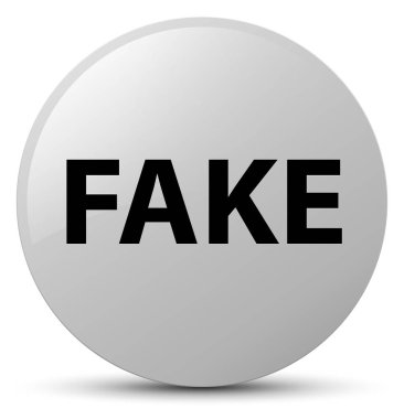 Sahte beyaz yuvarlak düğmesi