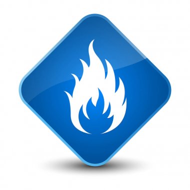 Yangın kutsal kişilerin resmi zarif mavi elmas düğme