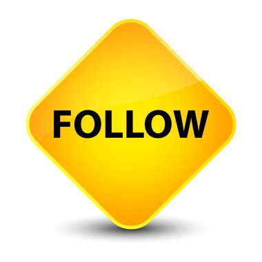 Zarif sarı elmas düğmesini izleyin