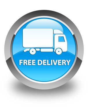 Ücretsiz teslimat parlak mavi mavi yuvarlak düğmesi