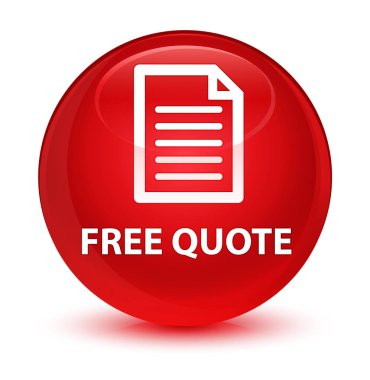 Ücretsiz fiyat teklifi (sayfa simgesi) cam gibi kırmızı yuvarlak düğmesi