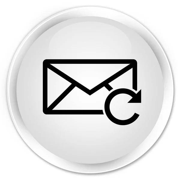 Actualizar icono de correo electrónico premium botón redondo blanco — Foto de Stock