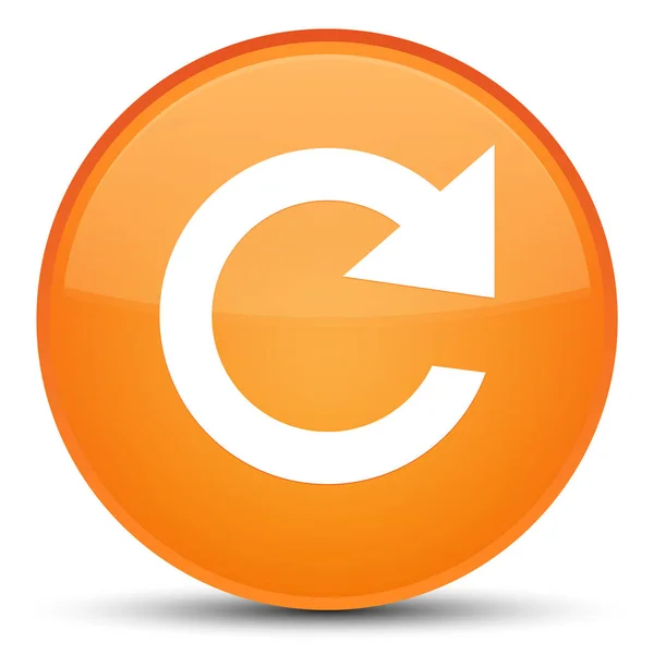 Responder girar icono especial naranja botón redondo —  Fotos de Stock