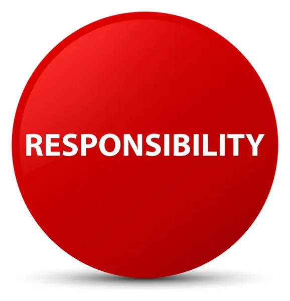 Красная кнопка ответственности — стоковое фото