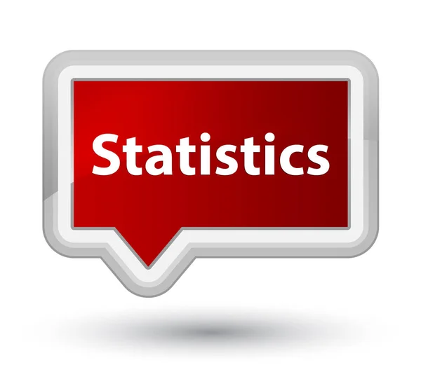 Statistieken prime rode vlag knop — Stockfoto