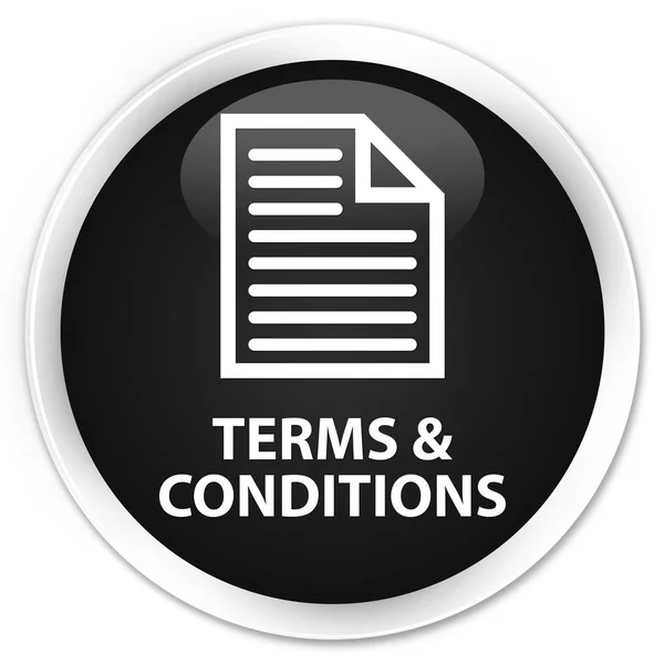 Terms and conditions (page icon) premium black round button